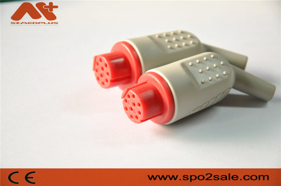 Aksesori konektor IBP yang kompatibel untuk kabel adaptor Datex IBP dengan warna merah 10pin
