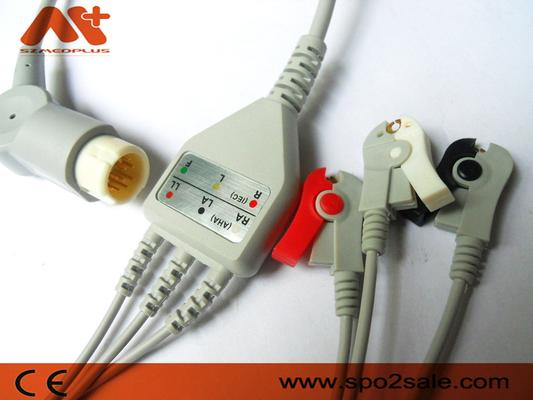 Kabel EKG Sambungan Langsung 3 Klip Utama yang Kompatibel dengan Philips - M1970A