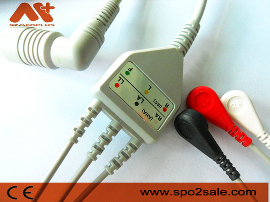 Omron > Colin BP-88, Kabel EKG Sambungan Langsung 3 Timbal Kompatibel BP-306