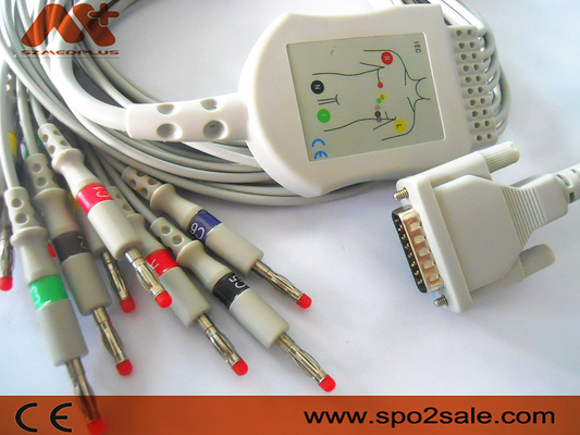 2.400095 Kabel EKG Kabel EKG Schiller IEC Banana 4.0 Untuk AT1, AT2, AT4