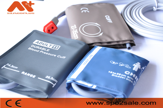 Bahan PU Manset NIBP Dewasa 27cm M1574A Philips Dengan Selang Tunggal