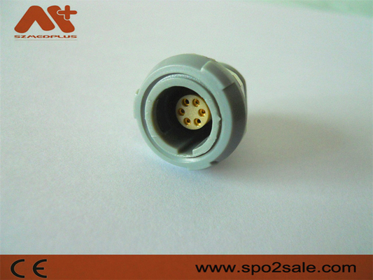 (G51M07-P06LFD0-0070) 1P tarik dorong 6 pin takik tunggal Soket plastik, plastik, Abu-abu