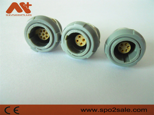 (G51M07-P06LFD0-0070) 1P tarik dorong 6 pin takik tunggal Soket plastik, plastik, Abu-abu