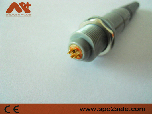 1P Pull Push 6Pin Plastik Plug Grey Shell Grey Sleeve untuk 5.00mm Kabel Konektor Perangkat Medis