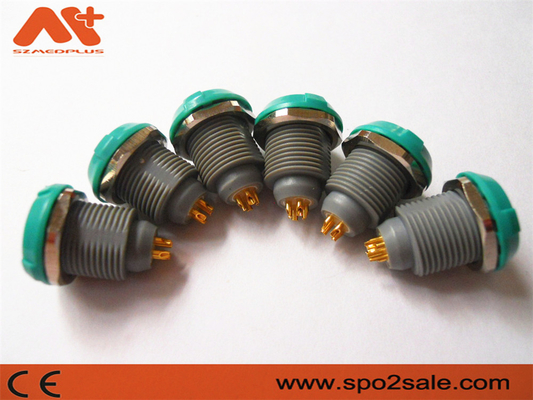 Konektor Perangkat Medis IBP Etco2 Plastik 8 Pin Socket Gray Shell Green