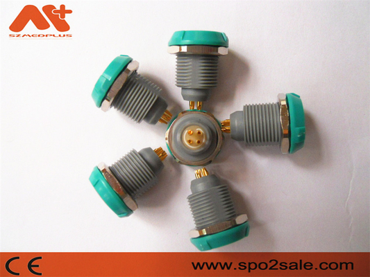 Konektor Perangkat Medis IBP Etco2 Plastik 8 Pin Socket Gray Shell Green