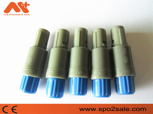 (S11ME7-P07MFD0-5260) 1P tarik push 7 pin Konektor plastik, Shell Abu-abu, Biru, kunci ganda 80