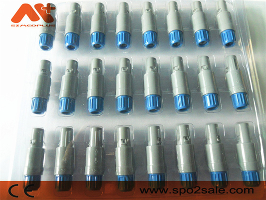 (S11ME7-P07MFD0-5260) 1P tarik push 7 pin Konektor plastik, Shell Abu-abu, Biru, kunci ganda 80