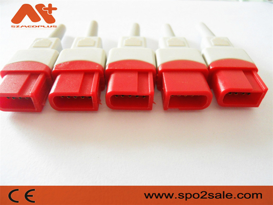 Konektor IBP kompatibel untuk kabel IBP Spacelabs yang Kompatibel dengan warna Merah 10pin