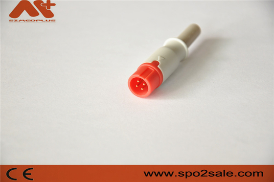 Aksesori konektor IBP yang kompatibel untuk kabel adaptor Biolight IBP dengan warna merah 4pin