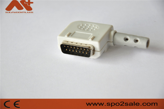Konektor EKG kompatibel Konektor Kanz D-Sub 15pin 10-lead kabel EKG dengan warna Abu-abu
