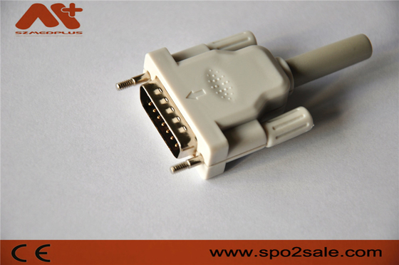 Konektor EKG yang kompatibel dengan kabel EKG Bionet/Edan/Schiller 15pin 10-lead dengan warna Abu-abu