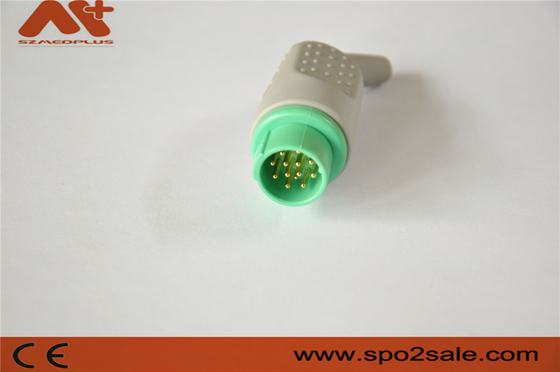 13 Pin EKG Connector for Mennen Monitor Medical Accessory dengan warna hijau