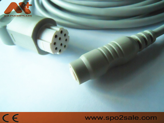 Kabel Adaptor IBP yang Kompatibel Datex Untuk AS/3, AS/5, CC-104, Cardiocap CM-104, Cardiocap I, Cardiocap II, Cardiocap/5..