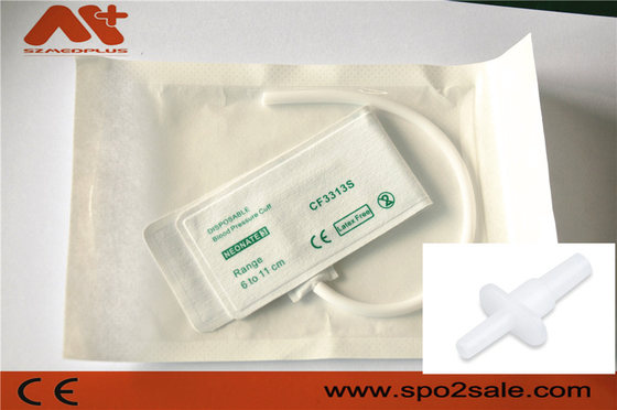 Manset NIBP sekali pakai - M1870A neonatus 3 tabung tunggal 6 - 11 cm