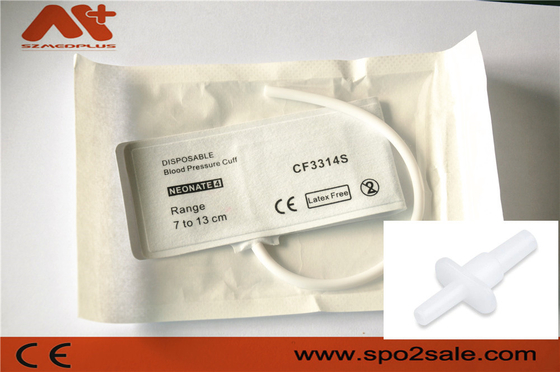 Manset NIBP sekali pakai - M1872A neonatus 4 tabung tunggal 7 - 13 cm