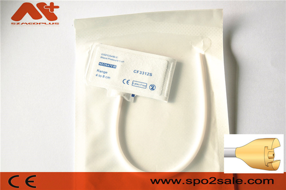 Manset NIBP sekali pakai - M1868B neonatus 2 tabung tunggal 4 - 8 cm