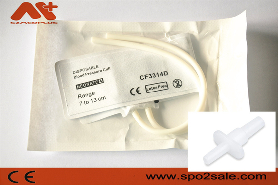 Manset NIBP sekali pakai - 2524 neonatus 4 tabung ganda 7 - 13 cm
