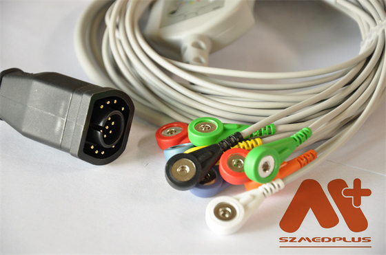 Kabel Elektrokardiogram EKG Kabel Zoll 12 Lead Untuk Zoll E Series, M Series