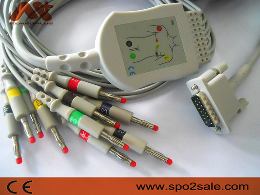 Kabel EKG Philips TPU Untuk M2461A, M3702C, 989803107711, 989803175901