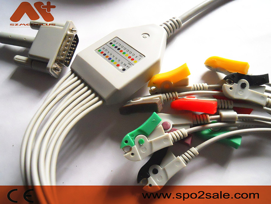 Kabel EKG Sambungan Langsung Kompatibel Philips 9293-042-50 Klip AHA