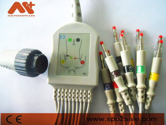 Kenz PC-104 Kabel EKG Kabel 16 Pin Untuk Kanz 103, 106, 107, 1201, 302, 303