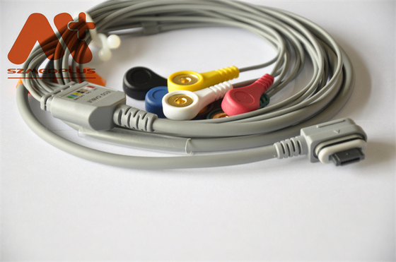 GE Healthcare Telemetry Holter Cable ECG 2008594-002 7 Lead Snap