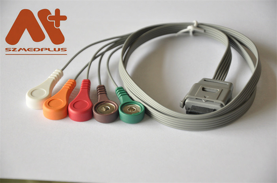 Instrumen Biomedis Holter Cable BI ECG Cable 5 Lead Snap C07-12-12