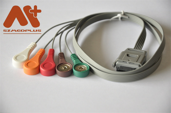 Instrumen Biomedis Holter Cable BI ECG Cable 5 Lead Snap C07-12-12