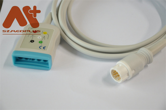 5 Kabel Pasien EKG Timbal 12 Pin Philips M1668A Untuk Monitor Pasien
