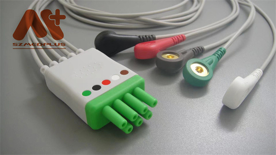 Mindray > Datascope Kompatibel 5 Lead snap ECG Telemetry Leadwire - 115-004869-00