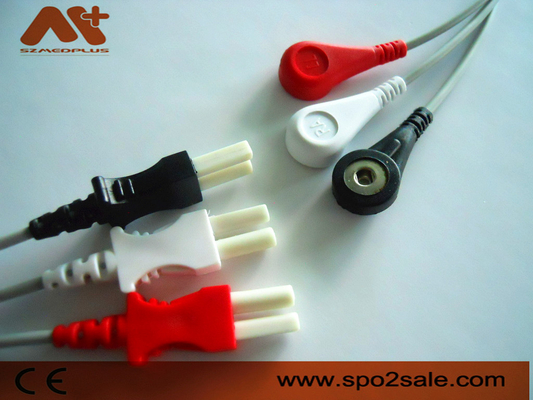 Spacelabs Kompatibel 3 lead snap ECG Leadwire - 700-0007-00