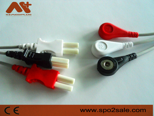 Spacelabs Kompatibel 3 lead snap ECG Leadwire - 700-0007-00