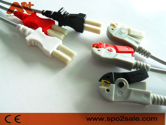 Spacelabs Kompatibel 3 klip lead ECG Leadwire - 700-0006-00