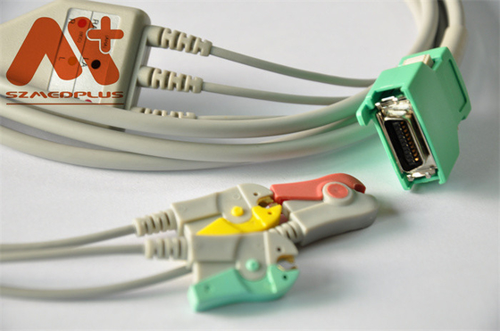 Nihon Kohden Kompatibel 3 Klip Timbal Kabel EKG Sambungan Langsung Untuk OPV -1500