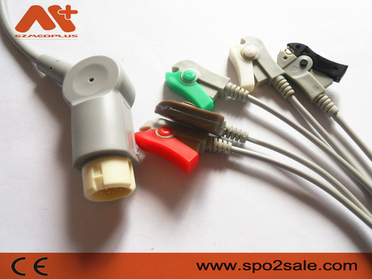 Kabel EKG Sambungan Langsung 5 Klip Timbal yang Kompatibel dengan Philips - M1975A