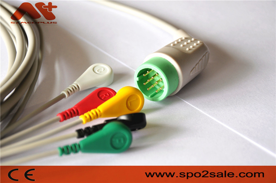 Stryker > MEDTRONI > Physio Control Kompatibel 5 Lead Snap Kabel EKG Sambungan Langsung - 11110-000066