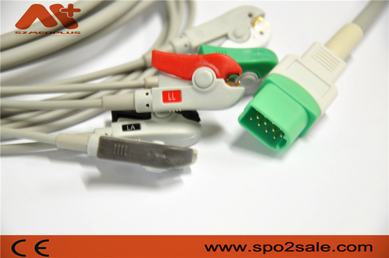 Mindray > Datascope Passport V, V12, V21 5 Lead Kompatibel Kabel EKG Sambungan Langsung