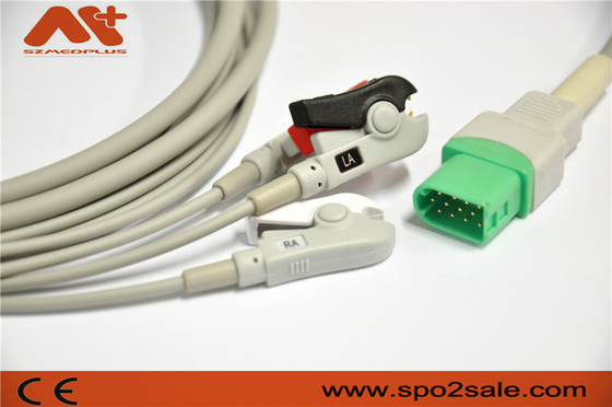 Mindray > Datascope Passport V, V12, V21 3 Lead Kompatibel Kabel EKG Sambungan Langsung