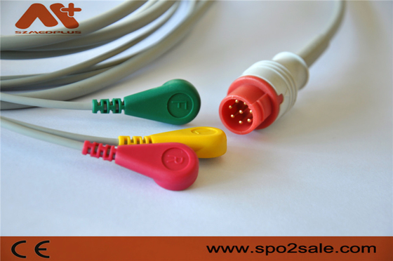Bionet BM3 BM3VET Kabel Monitor Pasien EKG 3 Kabel Timbal TPU