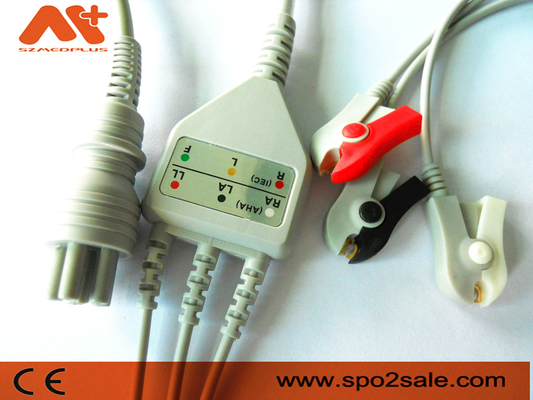 Omron > Colin BP-88S, BP-S510, M9500, Press Mate Advantage Kompatibel 3 Klip Timbal Kabel EKG Sambungan Langsung