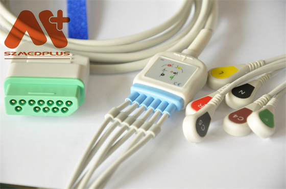 12Pin Nihon Kohden Kabel EKG 6 Snap Lead