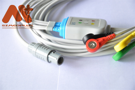 Primedic DM 10, DM 30 Kompatibel 4 Lead Snap Kabel EKG Sambungan Langsung
