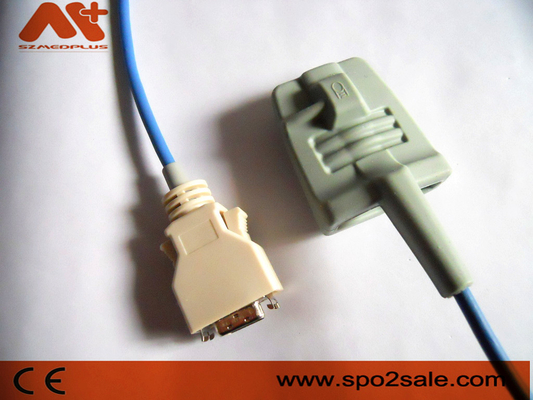 2652 Sensor Spo2 yang Dapat Digunakan Kembali Dewasa Soft Tip szmedplus Sensor yang Dapat Digunakan Kembali 14 Pin