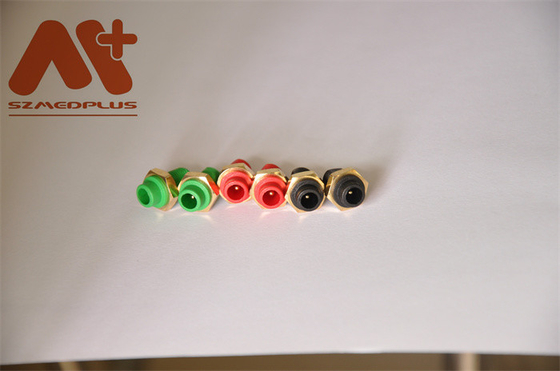 Kompatibel Din 1.5mm Putaran Soket EKG Konektor Spo2 Merah Hijau Hitam