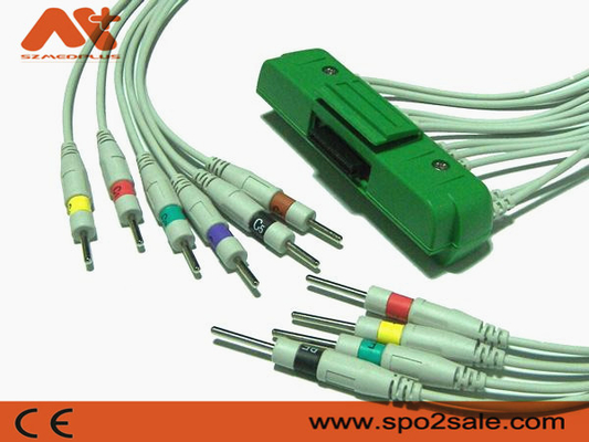 Kabel Pasien EKG Ecg Nihon Kohden Cardiofax V 1550K, EKG-9522P, EKG-1550