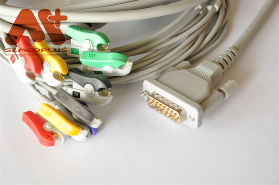 safety TPU IEC AHA EKG Cable Untuk EDAN SE 601 Elektrokardiograf