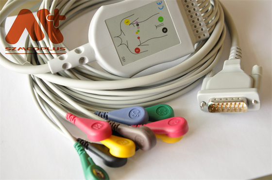 Kabel Memimpin Elektroda TPU medis Untuk Elektrokardiograf Mindray R12