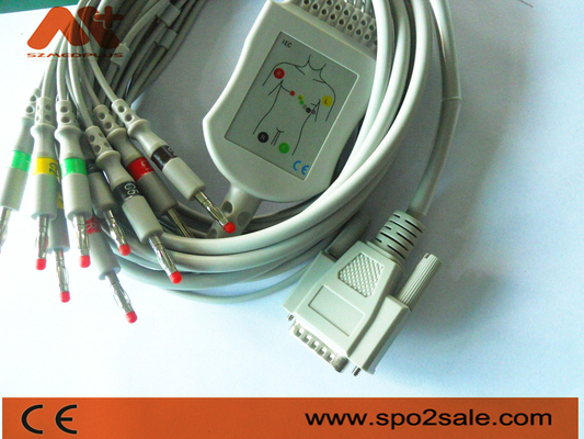 Cardionics 10 Lead ECG Kabel Untuk Cardionics Cardio Touch / Cardio Plug EKG Mesin