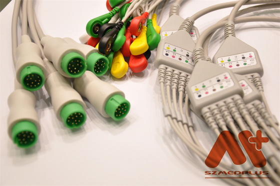 5 Timah ECG Kabel Pasien untuk Bistos BT760 Monitor Kompatibel